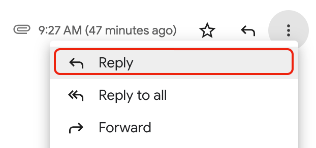 Gmail reply to all button