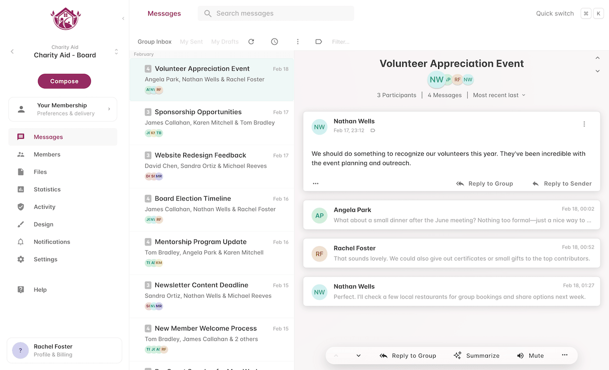 Gaggle Mail screenshot