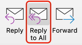 Outlook reply to all button