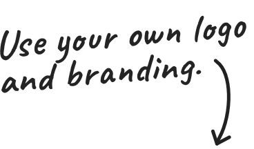 Use your own branding and logo